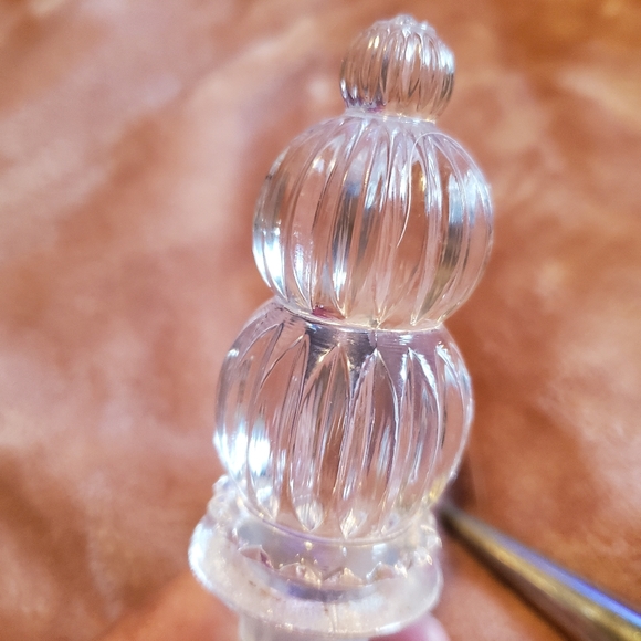 Two Elegant Glass & Silver Wine Bottle Toppers - Picture 7 of 7